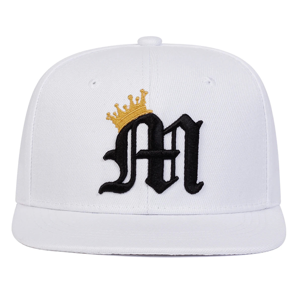 Zhejiang Unisex Letter M Crown Embroidered Hip Hop Cap Adjustable Polyester