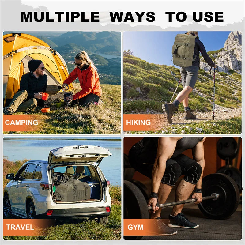 LQARMY Outdoor Molle Tactical Backpack For Hiking And Travel - Arthur's Wellness Emporium