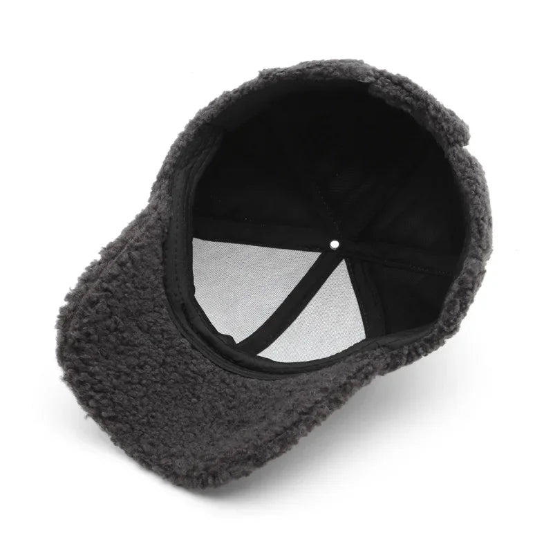 COKKCN Autumn Winter Lamb Wool Baseball Cap For Women