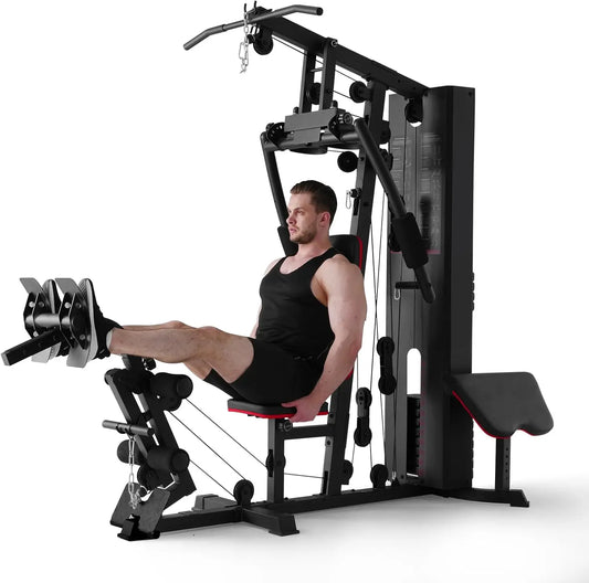 Multifunctional Home Gym with 150LBS Weight Stack - Arthur's Wellness Emporium