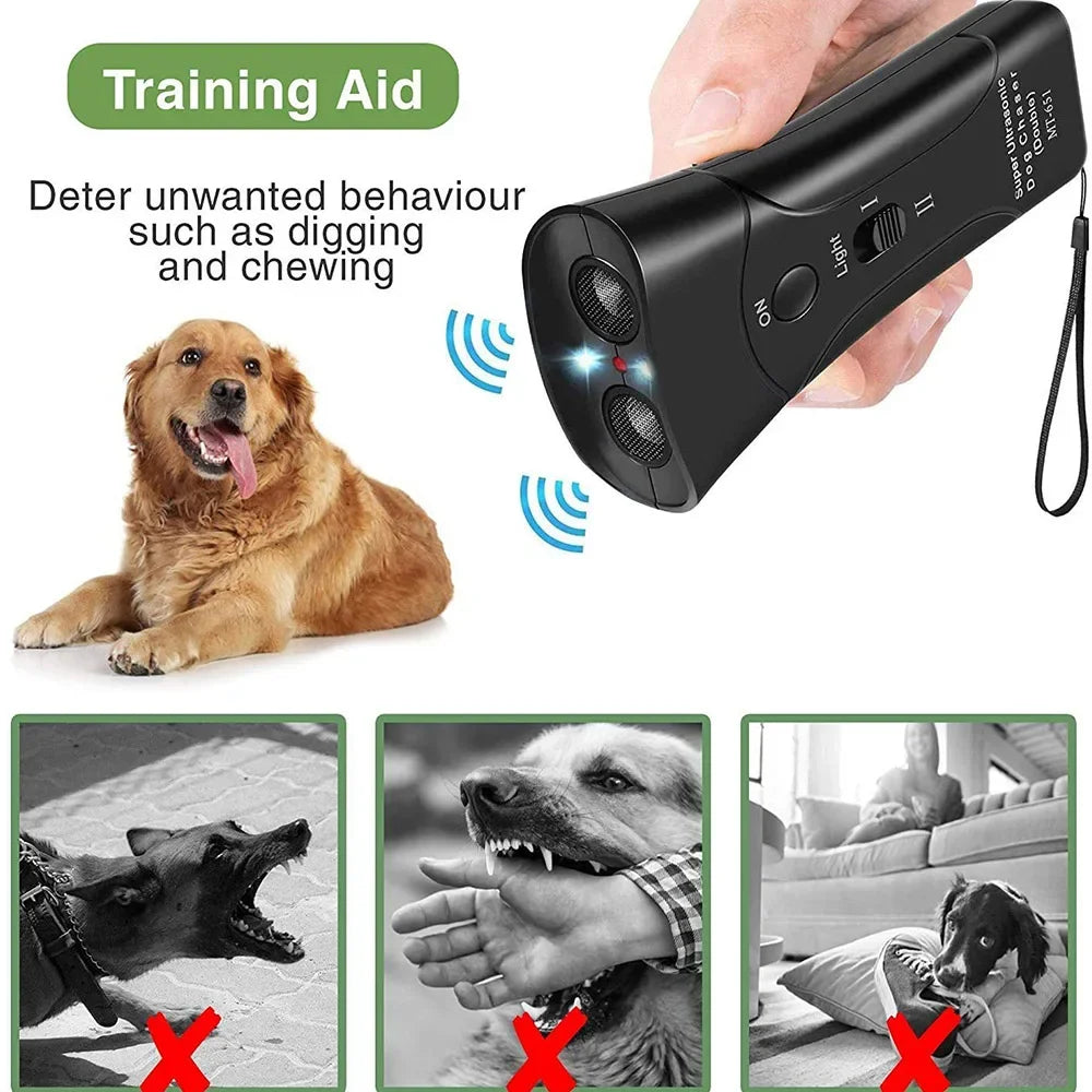 Ultrasonic Dog Bark Deterrent Anti Barking Training Device No Battery - Arthur's Wellness Emporium
