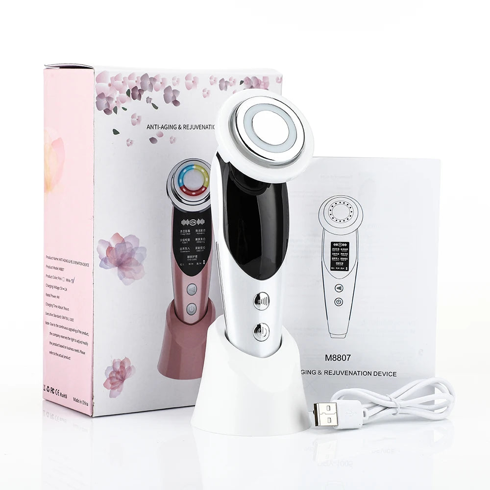 PastSky 7 In 1 EMS Facial Massager For Skin Rejuvenation