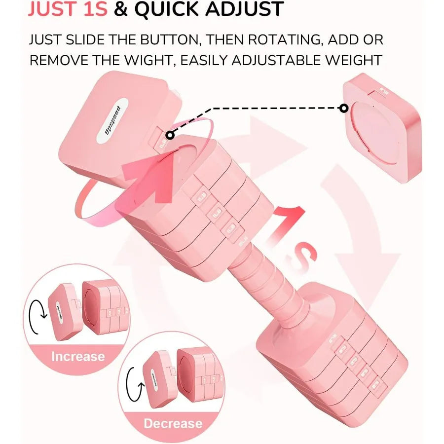 Adjustable Dumbbell Set For Women And Men Home Gym Training