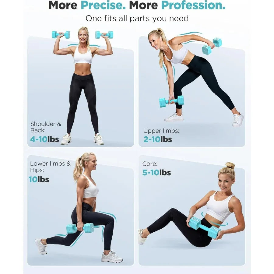 Five In One Adjustable Dumbbell Set For Home Gym - Arthur's Wellness Emporium