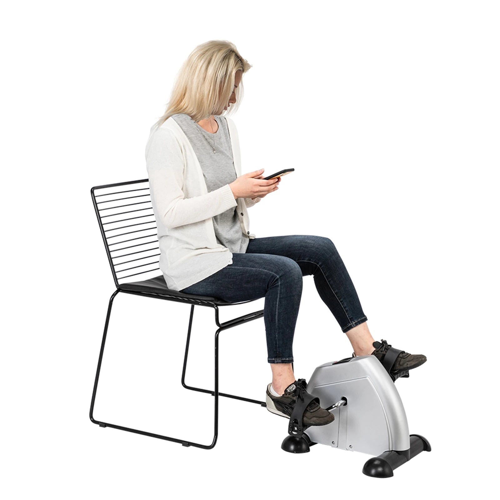 AUKYGGUS Mini Under Desk Exercise Bike Adjustable Resistance - Arthur's Wellness Emporium