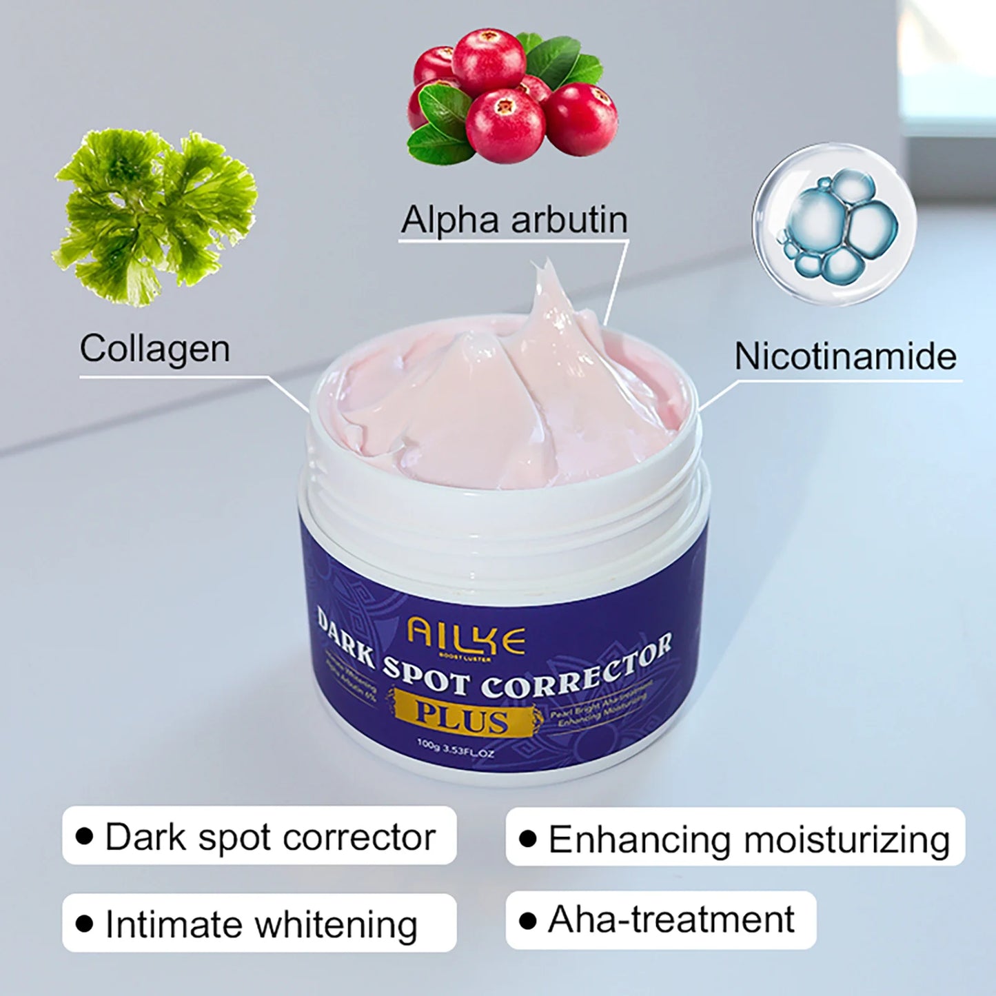 AILKE Stain Remover Face Cream With AHA And Collagen