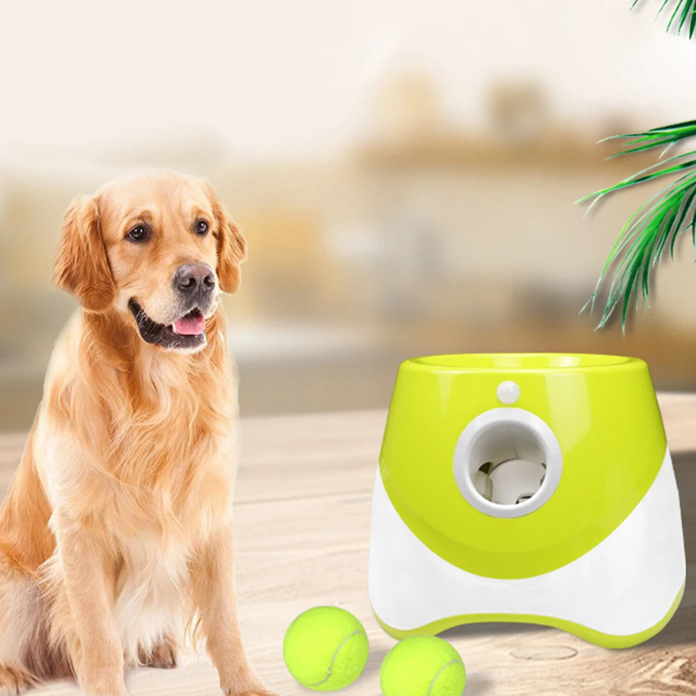 Alloet Mini Tennis Ball Launcher For Dogs Interactive Toy
