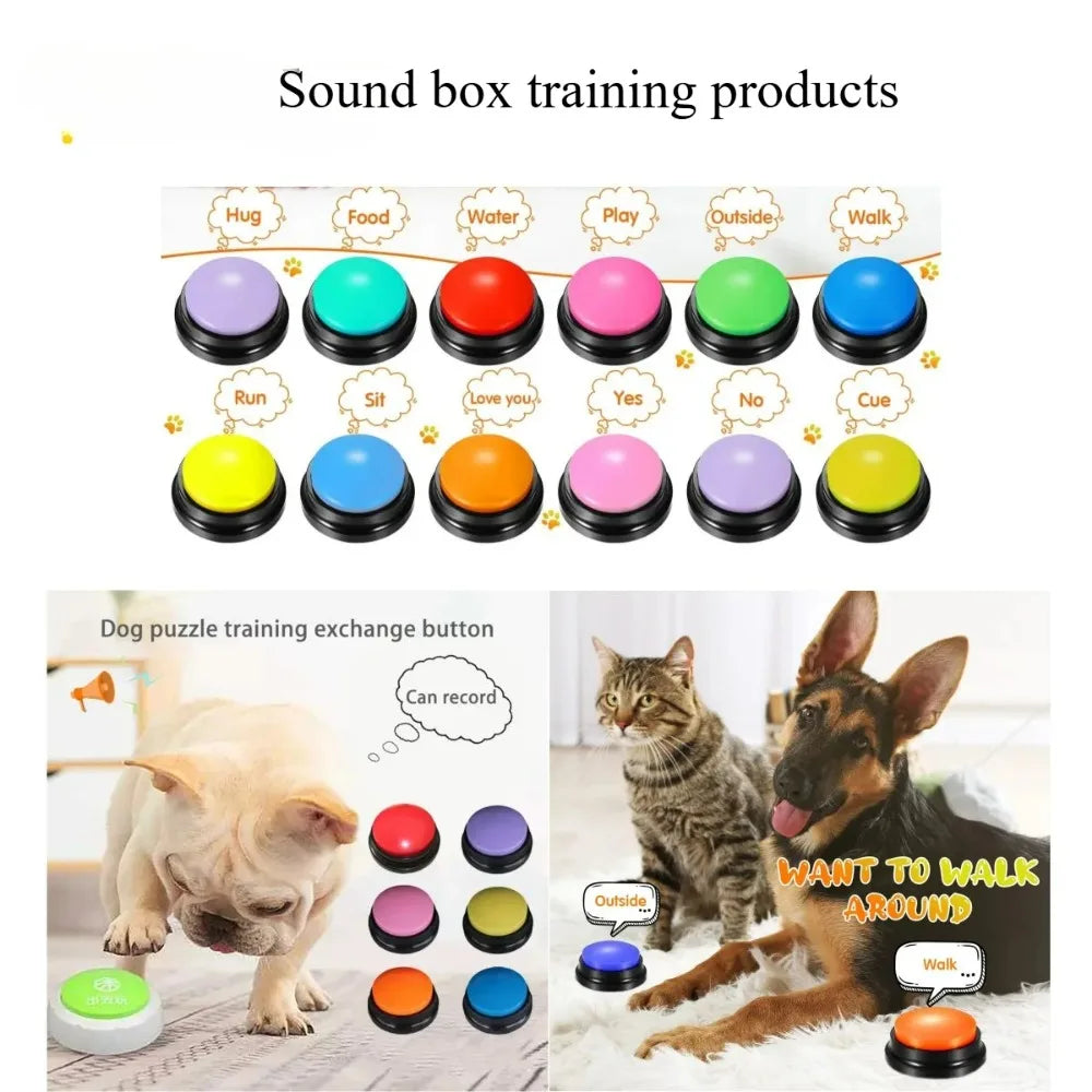 Dog Communication Buttons Voice Recording Playback For Pet Training - Arthur's Wellness Emporium