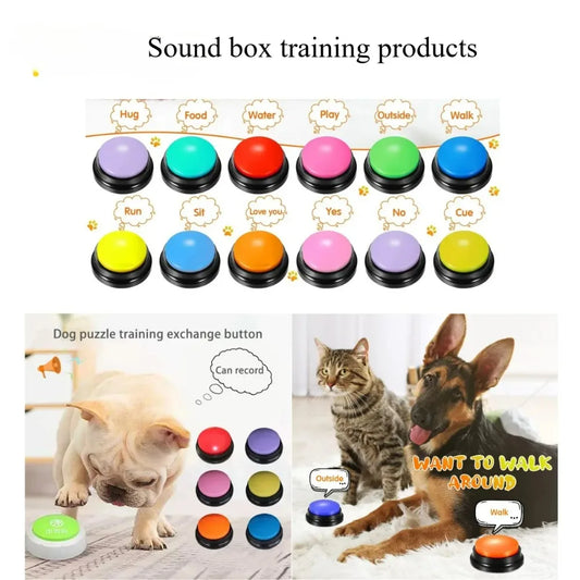 Dog Communication Buttons Voice Recording Playback For Pet Training - Arthur's Wellness Emporium