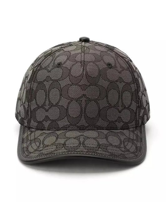 Coach Womens Signature Jacquard Baseball Hat Cotton