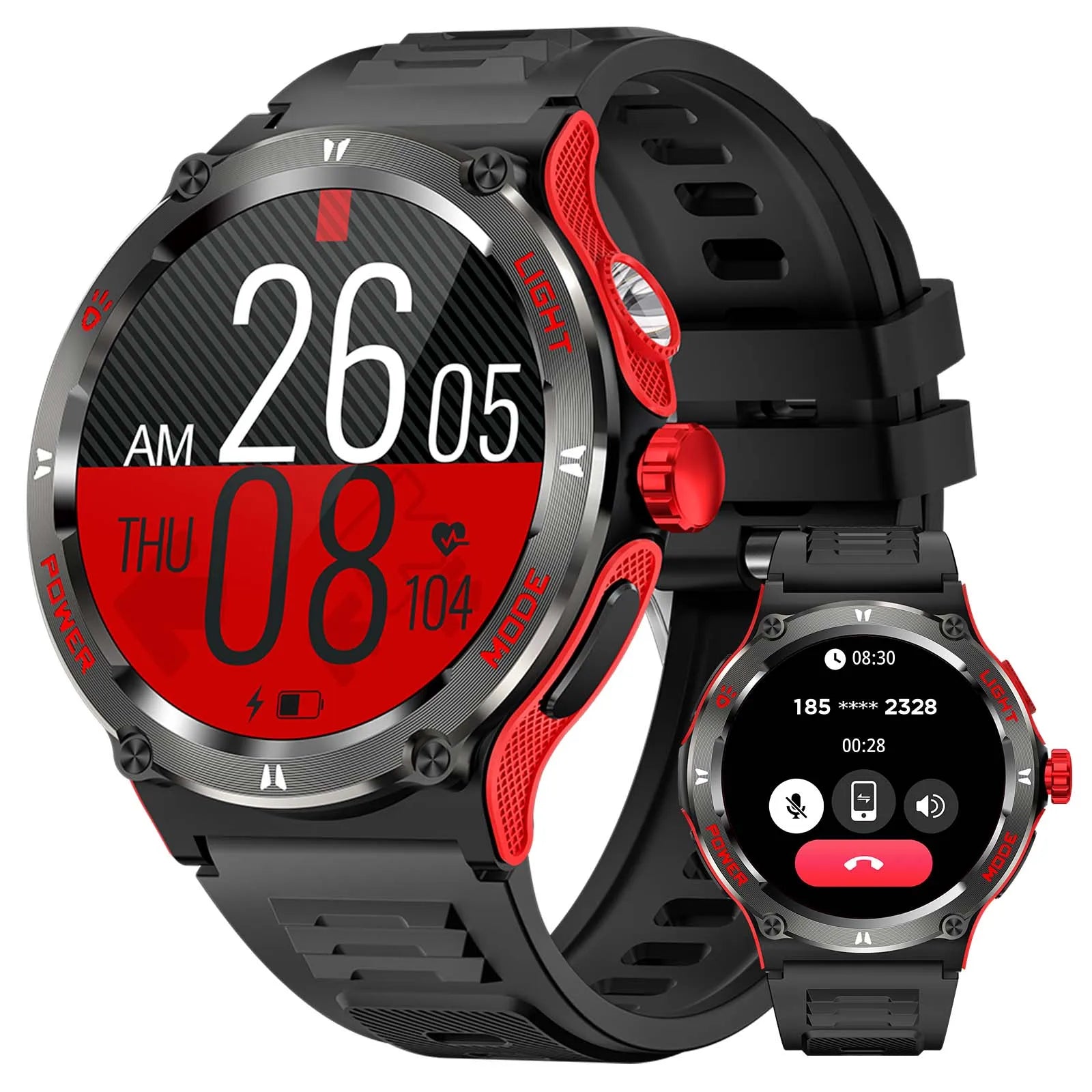 EIGIIS Smartwatch 3ATM Waterproof Heart Rate Sleep Analysis Bluetooth - Arthur's Wellness Emporium