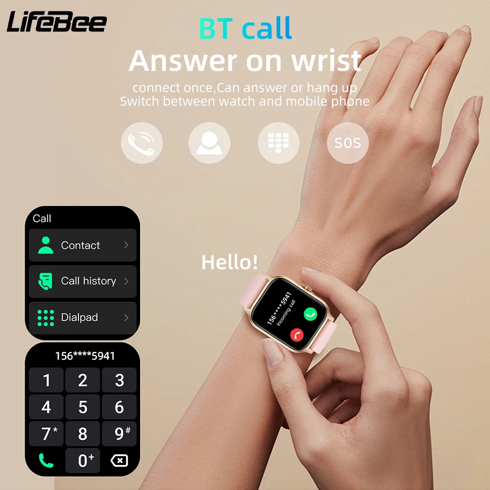 LIFEBEE Smartwatch Activity Fitness Tracker With Sleep Monitor - Arthur's Wellness Emporium