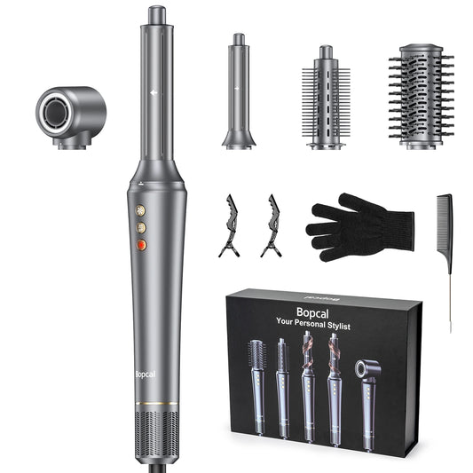 Bopcal 5 In 1 Hair Dryer And Curling Iron Styling Tool