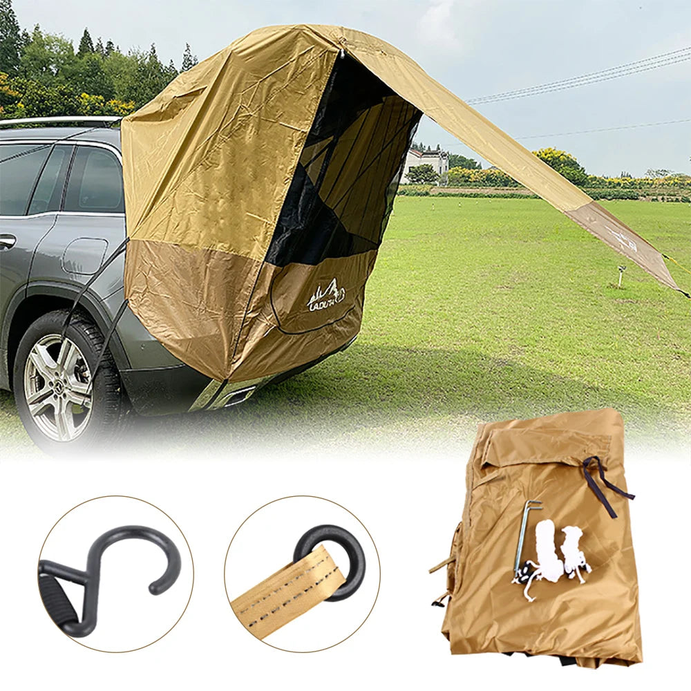 Car Tailgate Tent Awning For SUV Camping Outdoor Waterproof Shelter - Arthur's Wellness Emporium