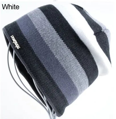 Knit Winter Skullies Beanie Hat For Men Acrylic Warm