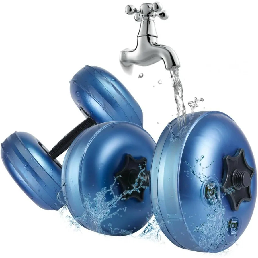 Water Filled Dumbbells Set 4 To 22 Lbs Adjustable Portable - Arthur's Wellness Emporium