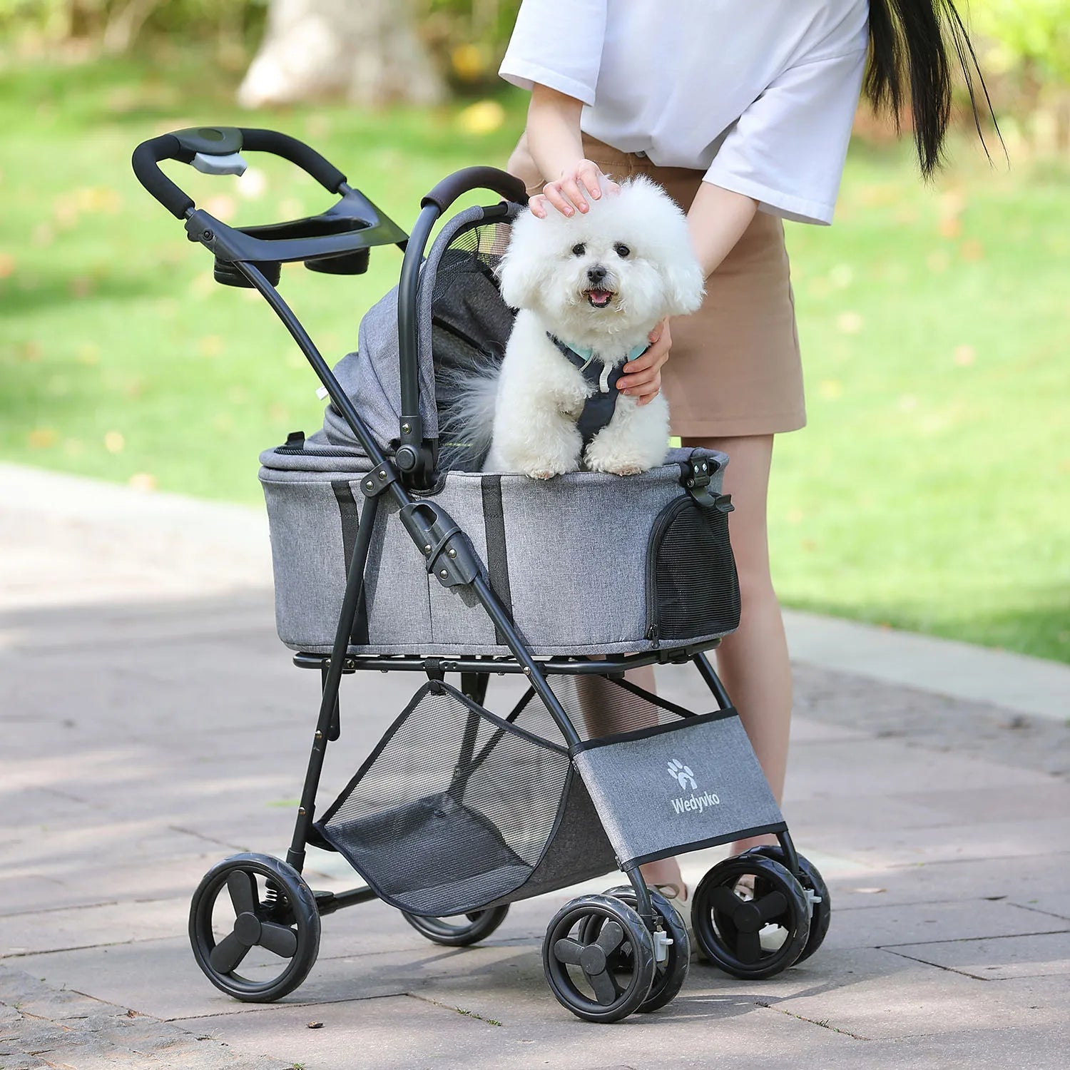 3 In 1 Pet Stroller Waterproof Removable Carrier All Terrain - Arthur's Wellness Emporium