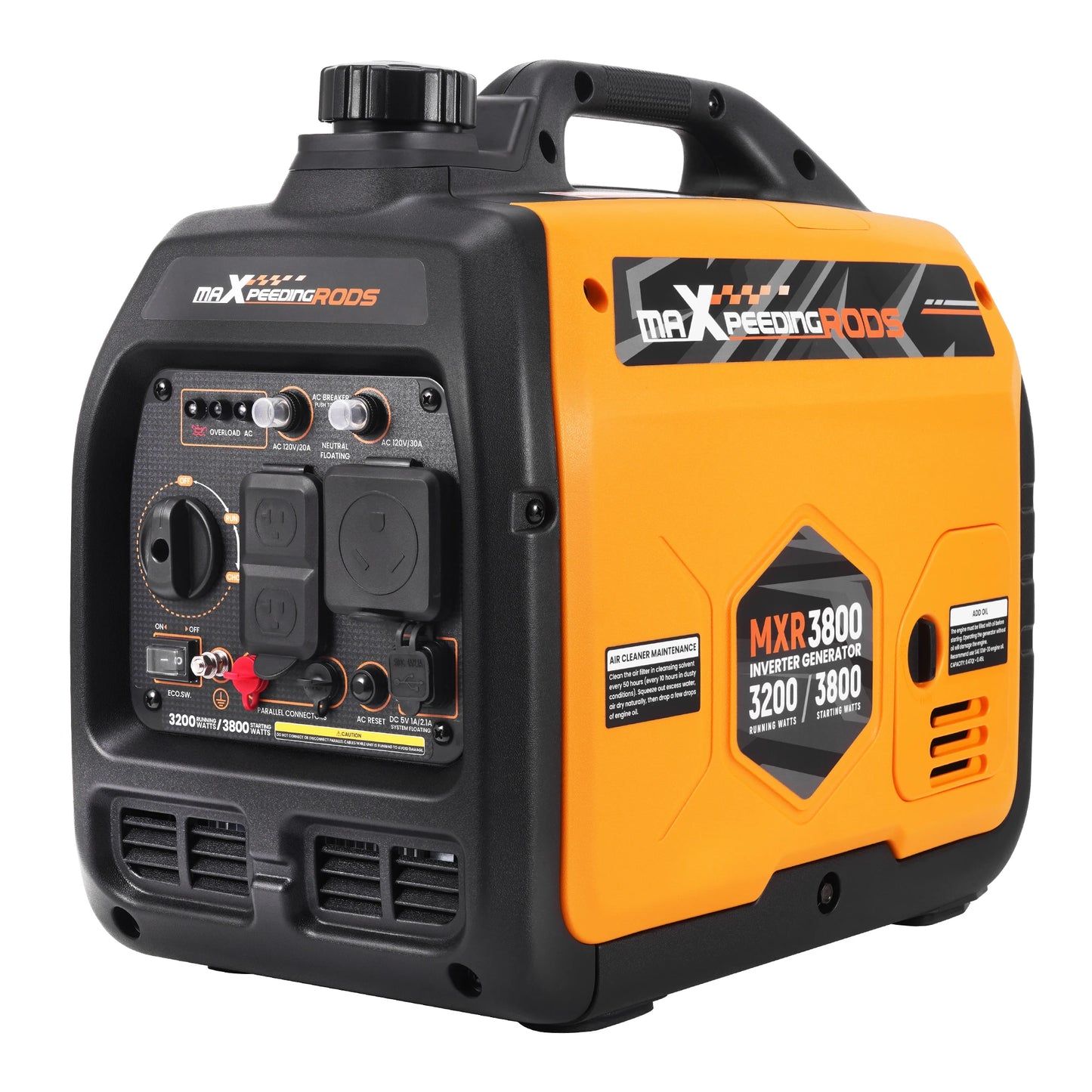 MXR 3800W Portable Gasoline Inverter Generator Quiet for Home RV - Arthur's Wellness Emporium
