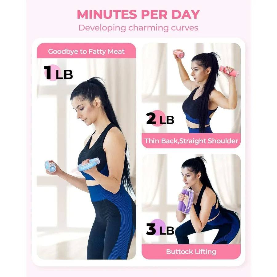 Soft Dumbbell Set for Walking and Strength Training - Arthur's Wellness Emporium