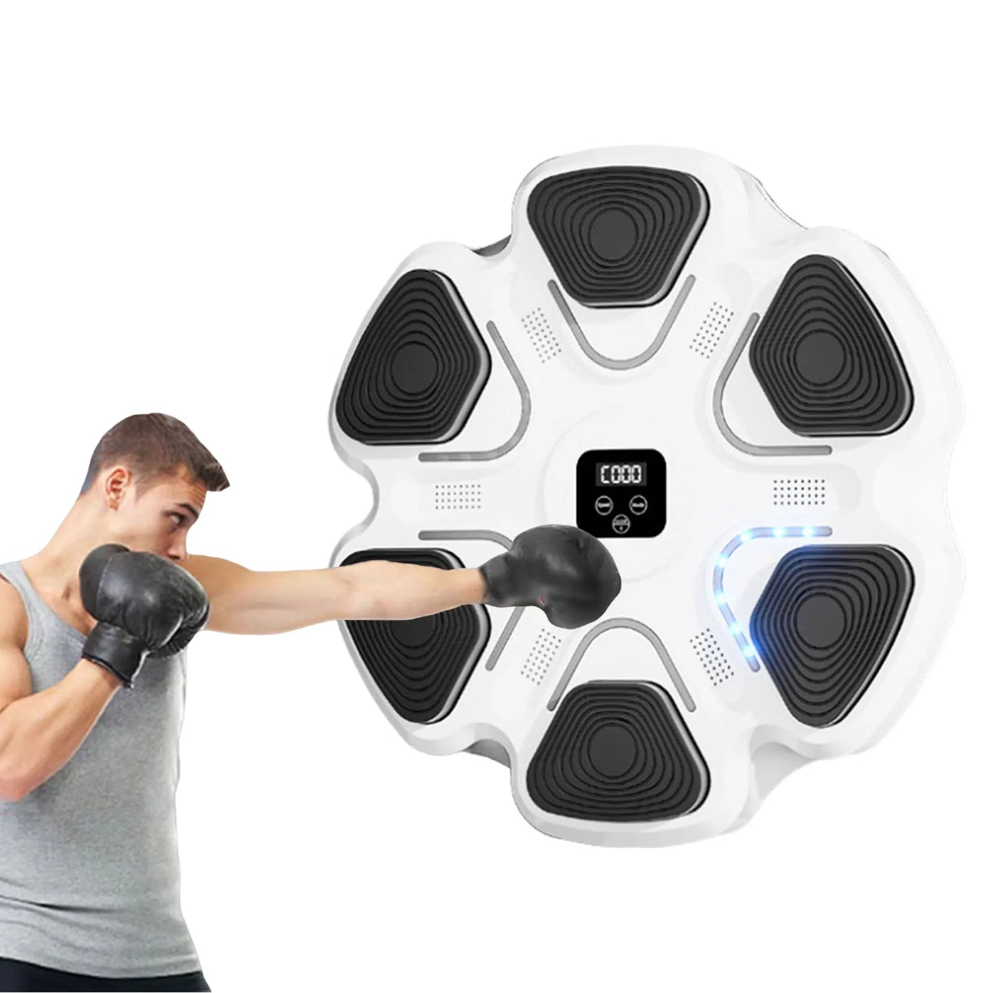 Wall Mounted Smart Musical Boxing Machine With Digital Target Training - Arthur's Wellness Emporium