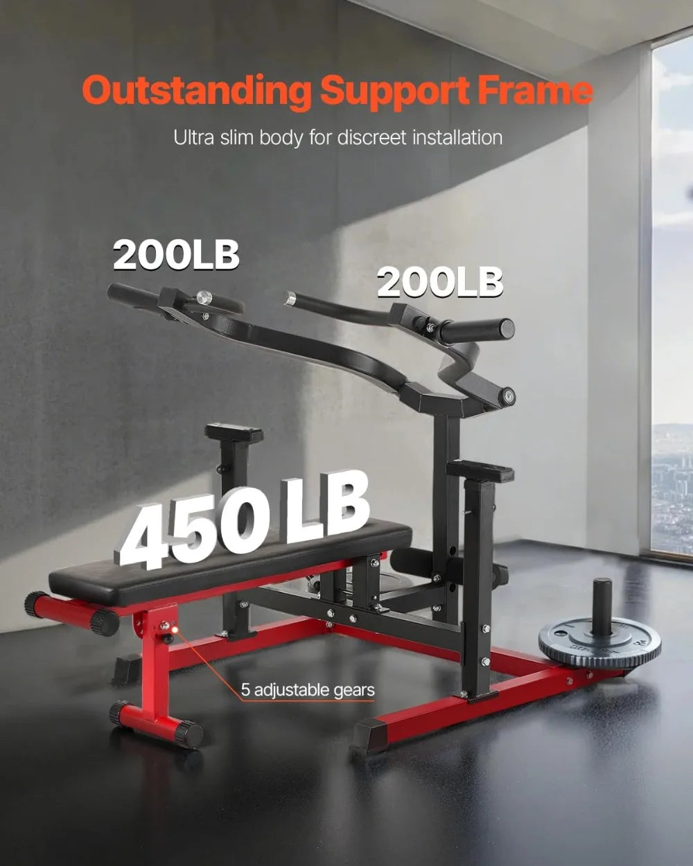 Chest Press Machine With Adjustable Flat Incline Bench Home Gym - Arthur's Wellness Emporium