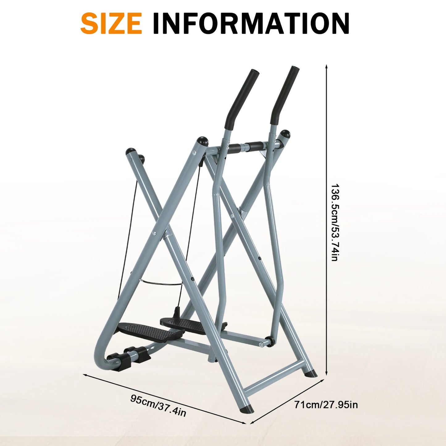 Metal Stair Stepper Space Walker Home Aerobic Exercise Machine - Arthur's Wellness Emporium
