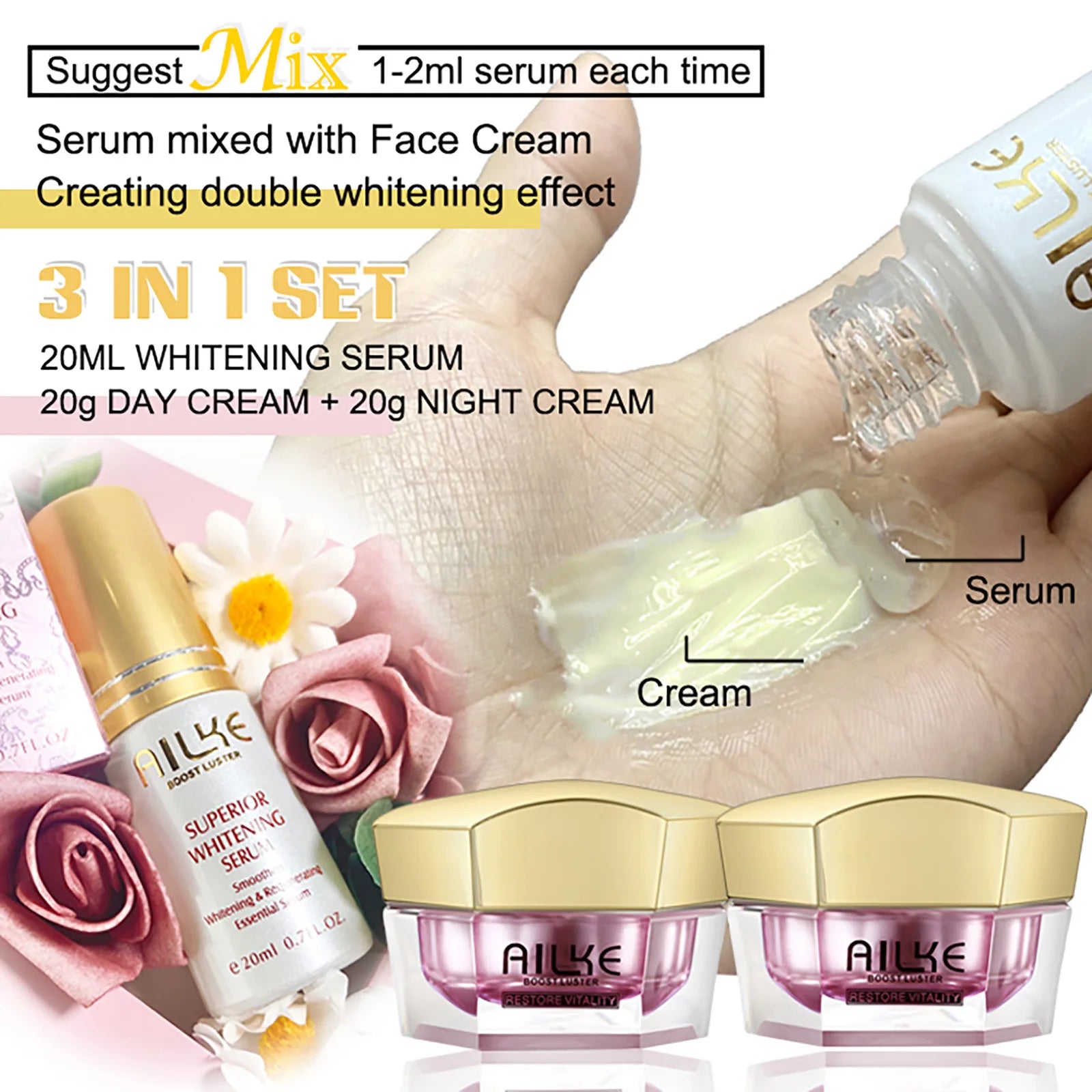 AILKE Anti-Wrinkle Face Cream With Collagen And Hyaluronic Acid - Arthur's Wellness Emporium