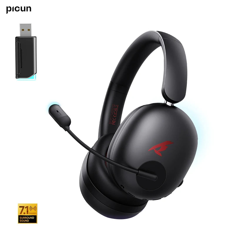 Picun UG-10A Gaming Wireless Headphones With Mic 40mm Driver