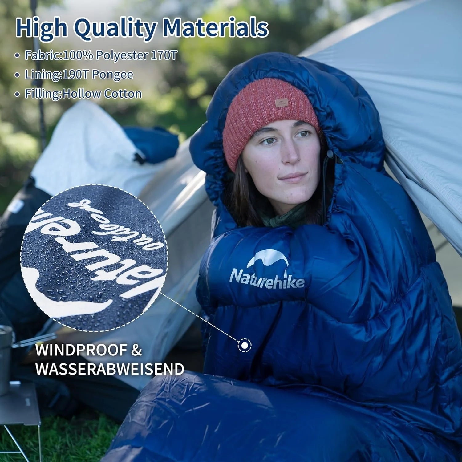 Naturehike Mummy Sleeping Bags MJ300 MJ600 Camping Winter - Arthur's Wellness Emporium
