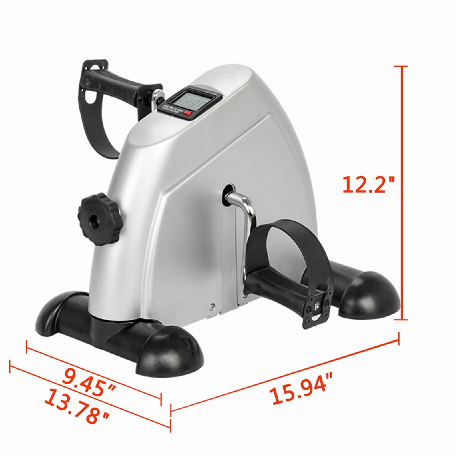 AUKYGGUS Mini Under Desk Exercise Bike Adjustable Resistance - Arthur's Wellness Emporium