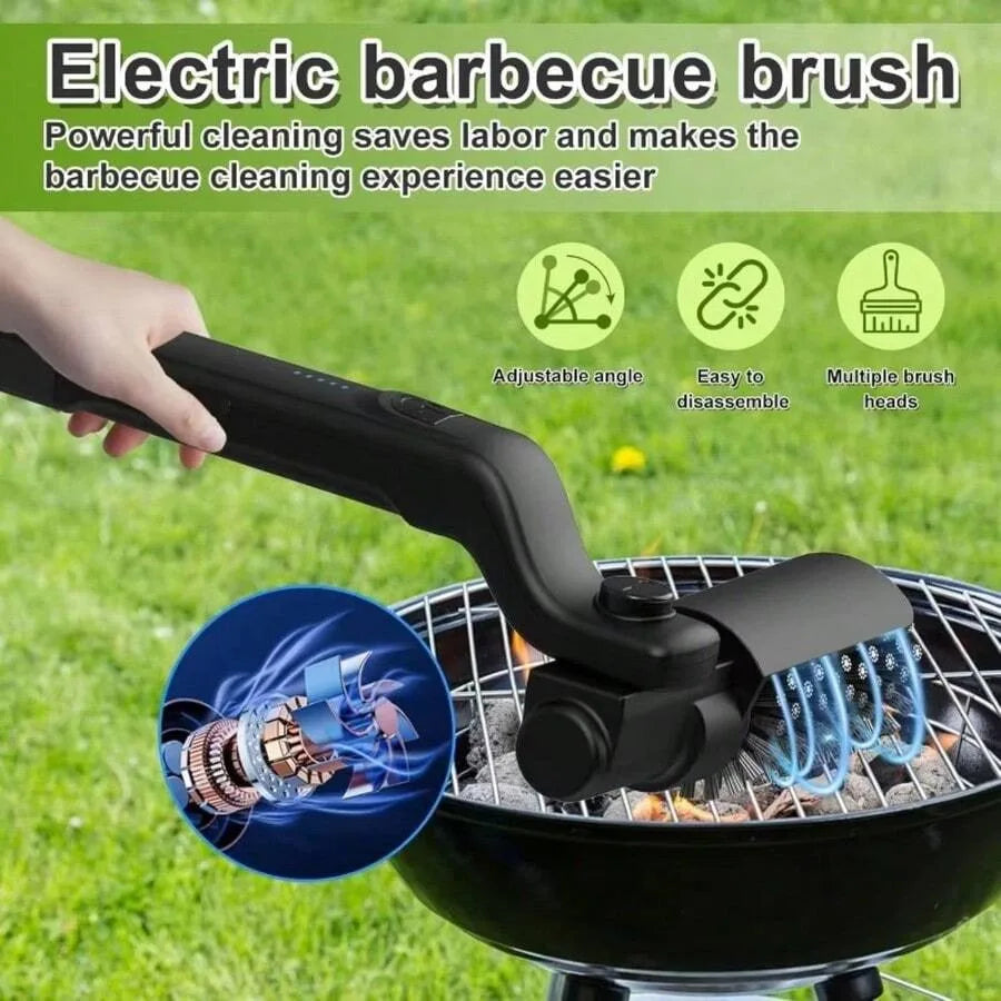 Rechargeable Electric Grill Brush For Deep Cleaning Stainless Steel Grate