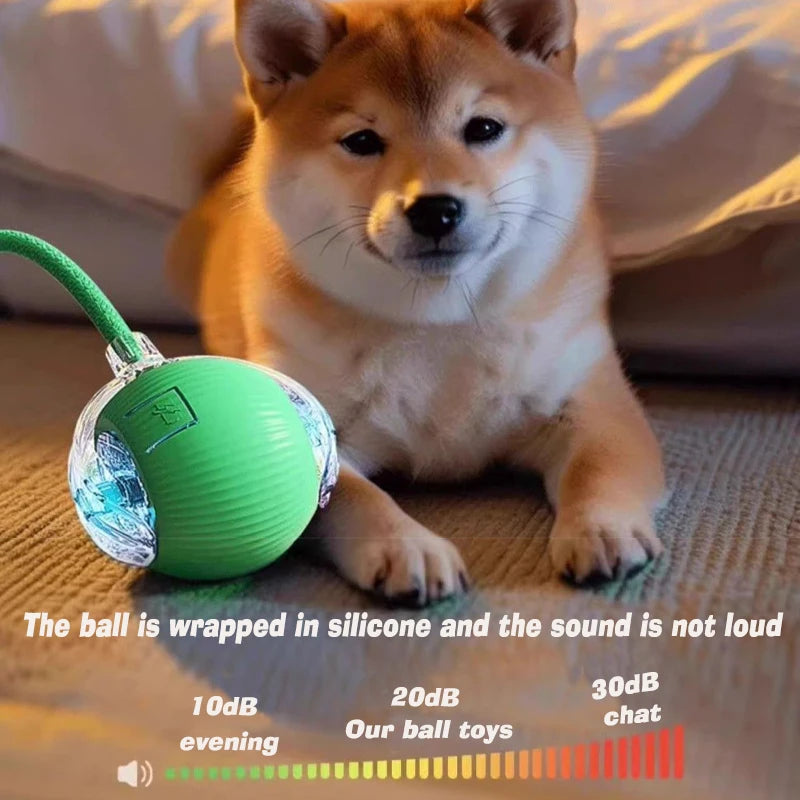 Interactive Dog Ball Toy Automatic Rolling Rechargeable