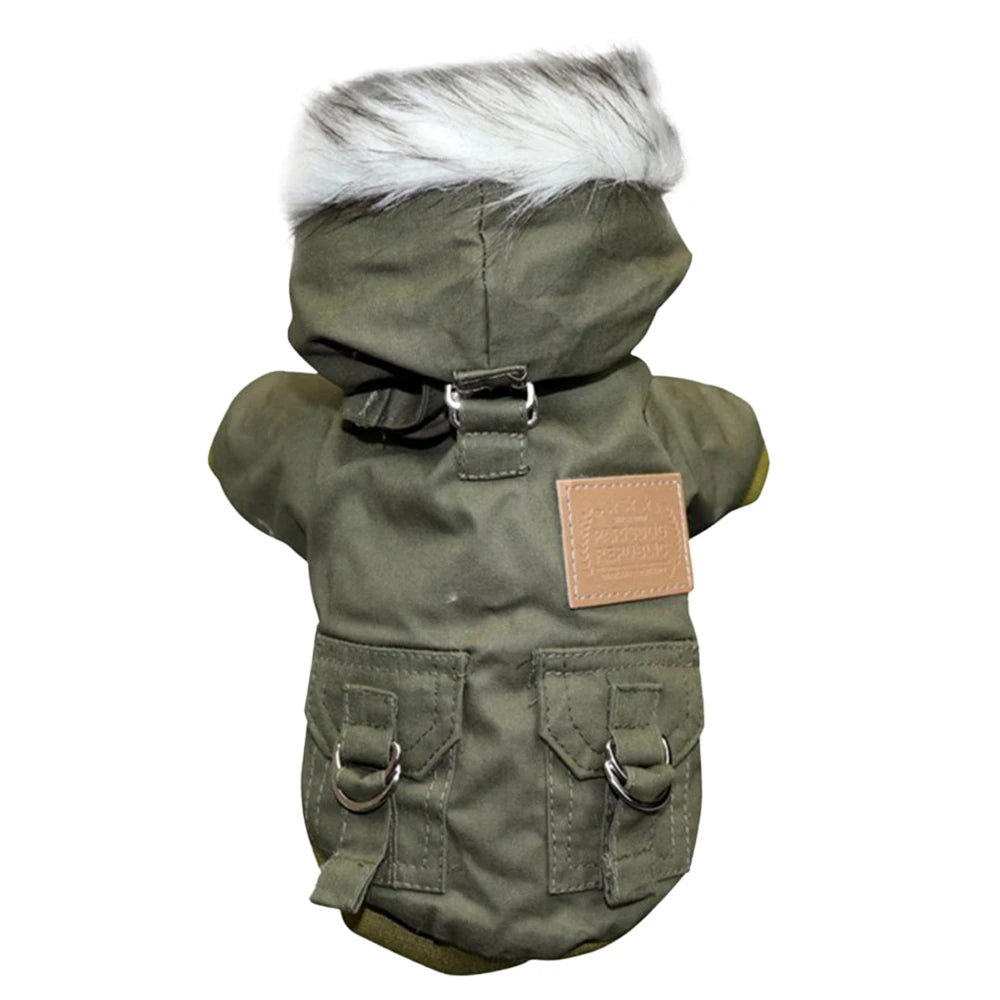 Dog Jacket With Harness For Winter Hiking Outdoors - Arthur's Wellness Emporium
