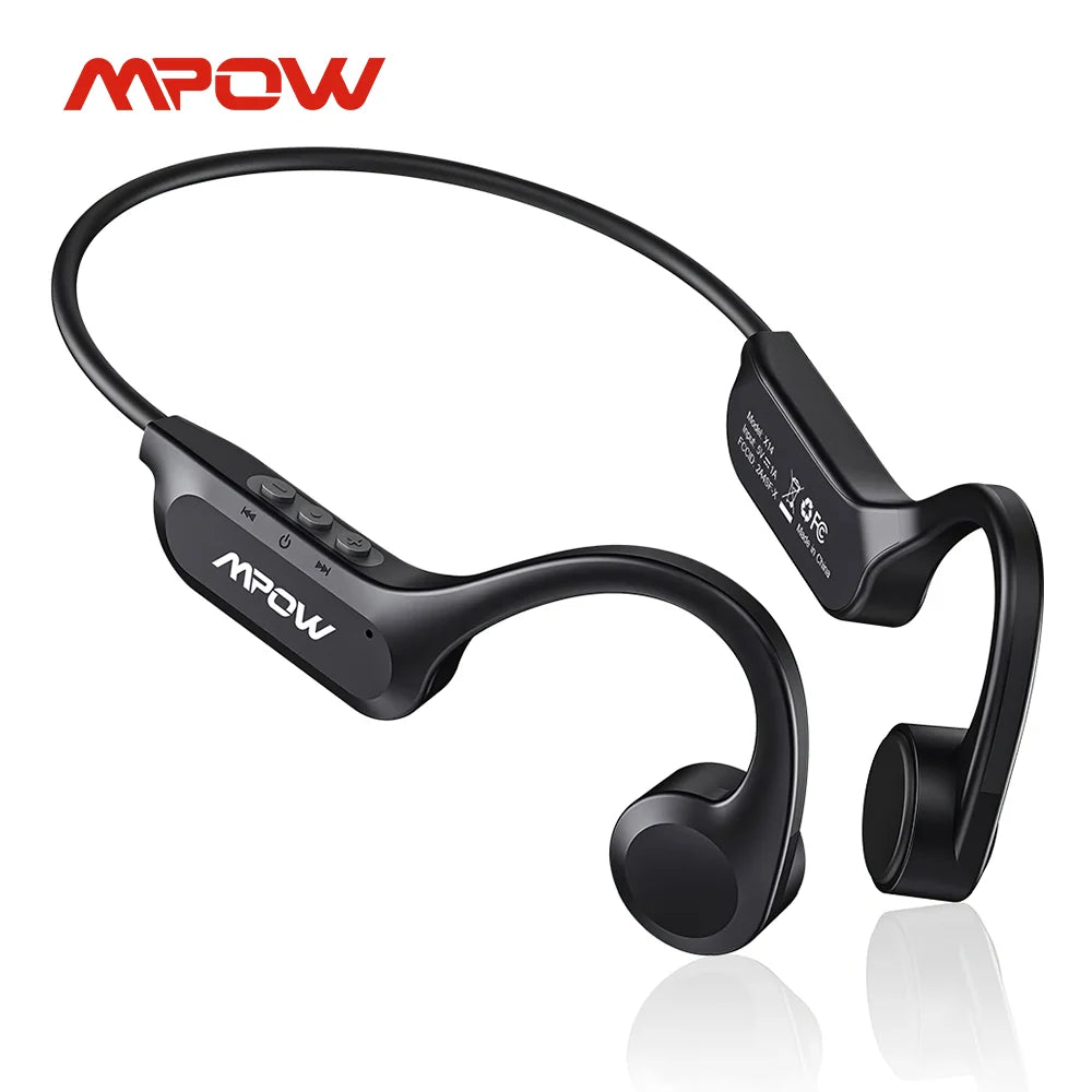 MPOW X14 Bone Conduction Headphones Bluetooth 5.3 With Mic IPX6 Waterproof