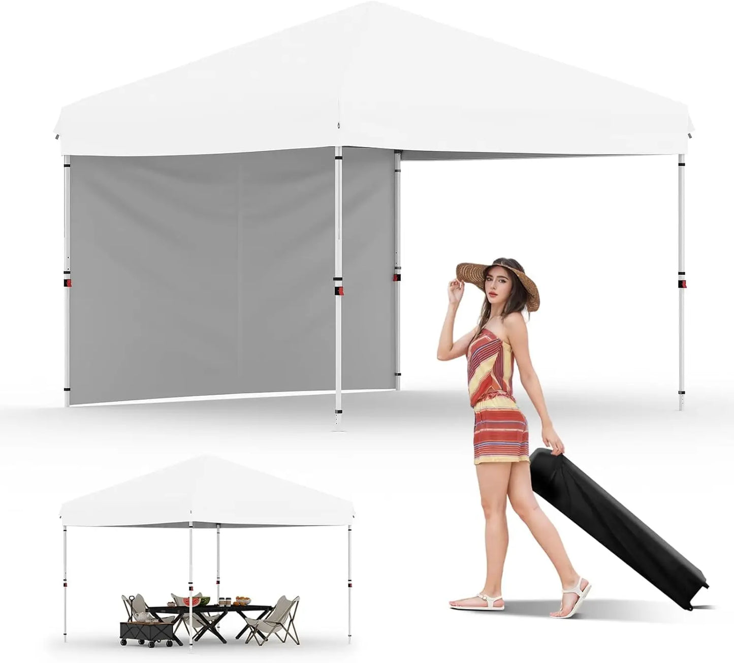 TWISTER Pop Up Canopy Tent With Removable Sidewall Shelter - Arthur's Wellness Emporium