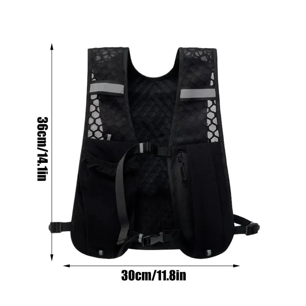 Lightweight Reflective Running Vest with Hydration Pack