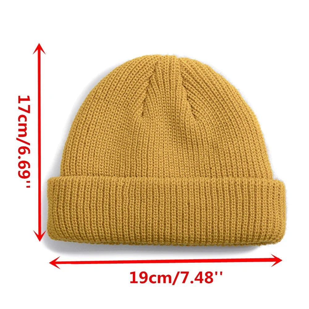 Unisex Fisherman Beanie Hat Sailor Style Knit Winter Cap