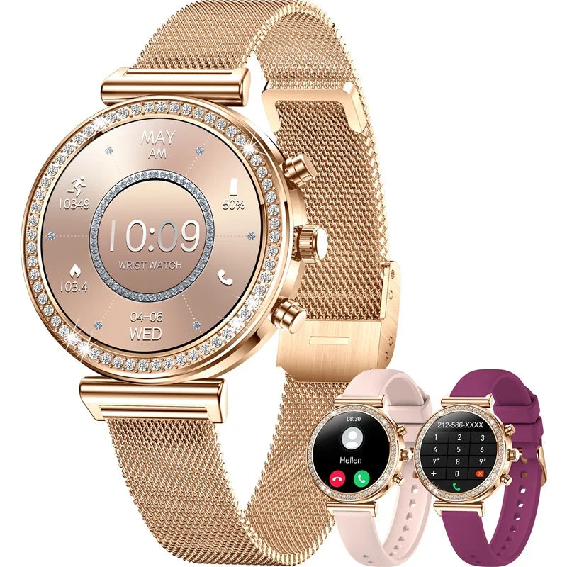 INNOFOVO Ladies Smartwatch With Calls And Messages Apple Android Compatible - Arthur's Wellness Emporium