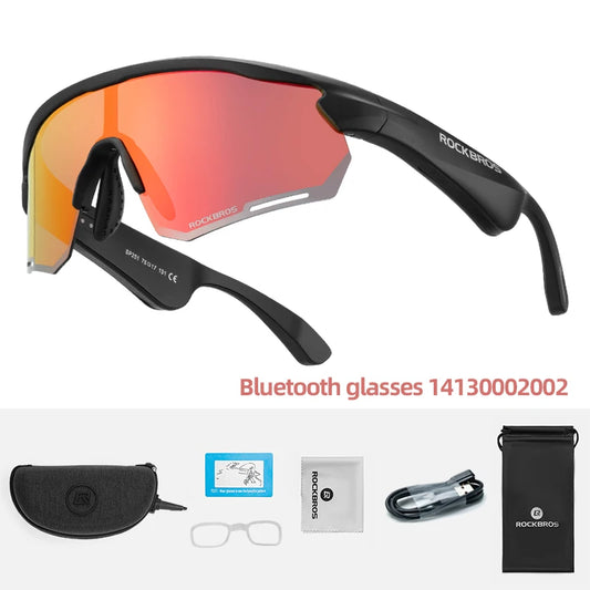 ROCKBROS Bluetooth Cycling Glasses Polarized UV400 Sunglasses