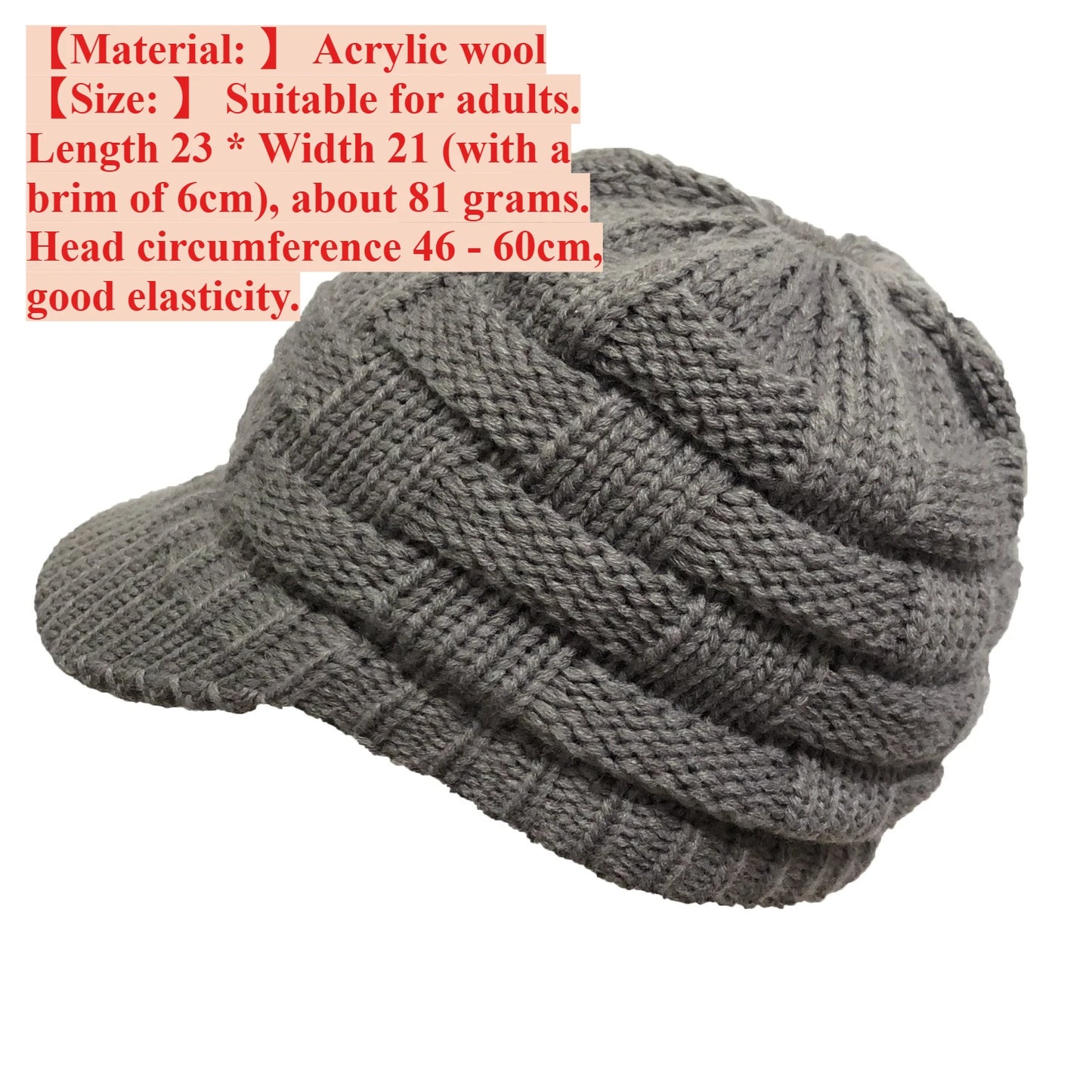 Thermal Ponytail Hat For Women Hollow Brim Baseball Cap Autumn Winter