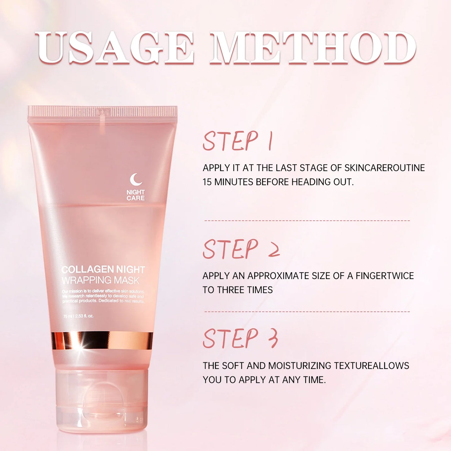 Feature Collagen Night Mask For Elasticity And Hydration