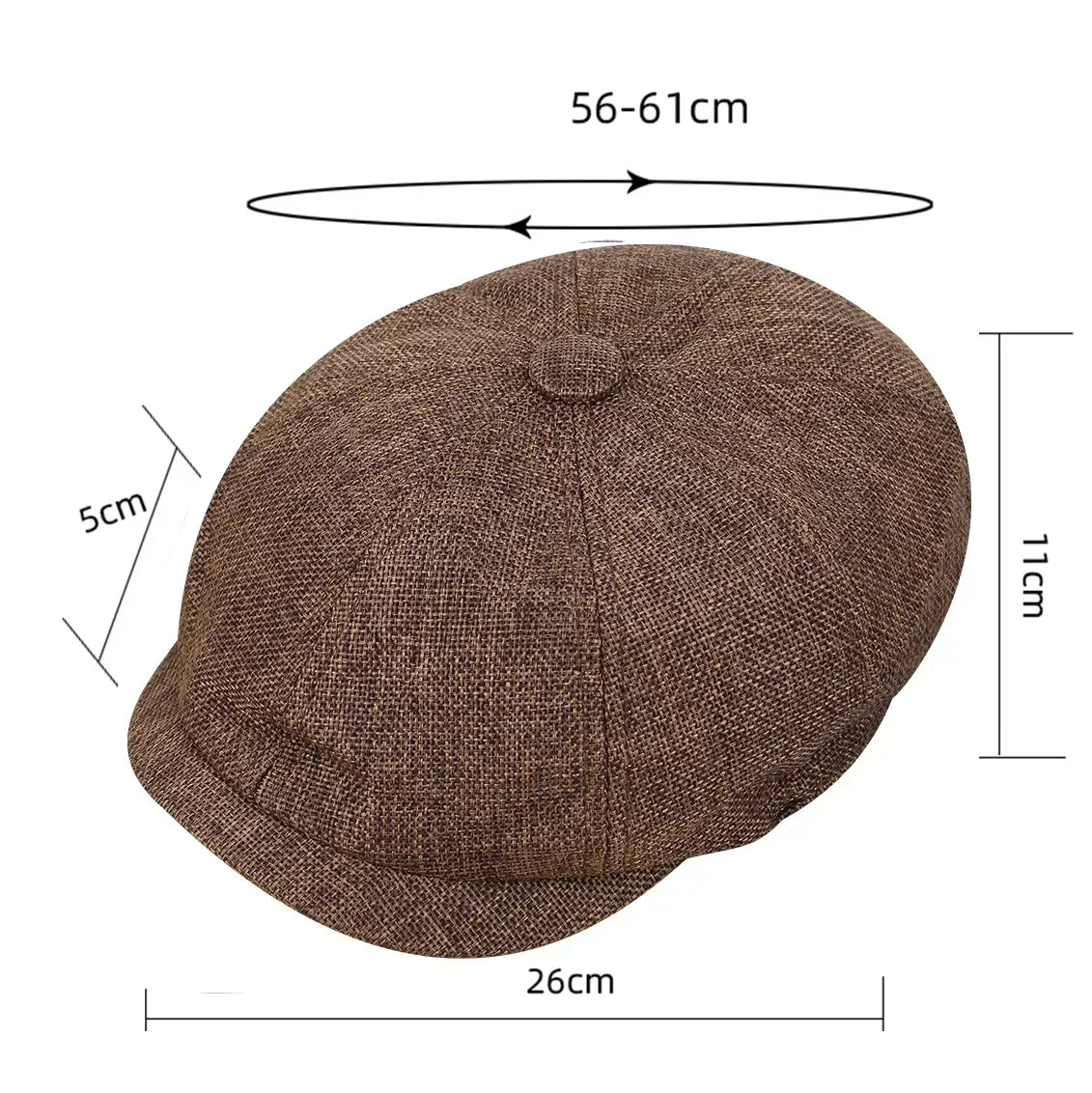 Classic Vintage Tweed Beret Hat For Men And Women Cap