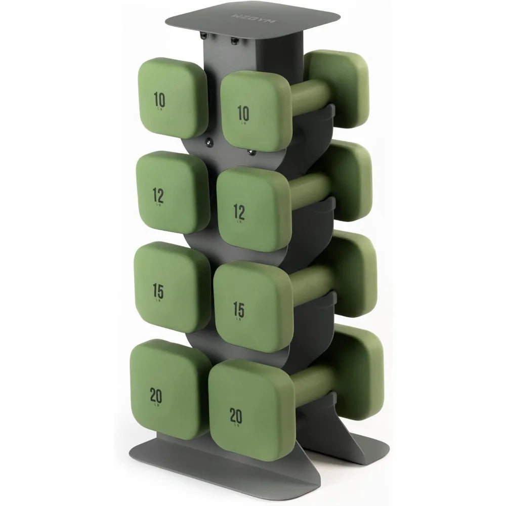 Square Dumbbells Anti Slip Thick Handles Secure Workouts - Arthur's Wellness Emporium