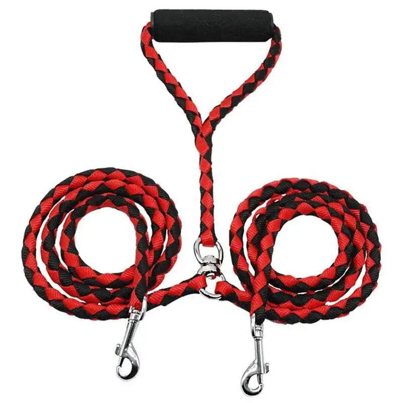 Elastic Dual Dog Leash With Couplers For Two Dogs Outdoor - Arthur's Wellness Emporium