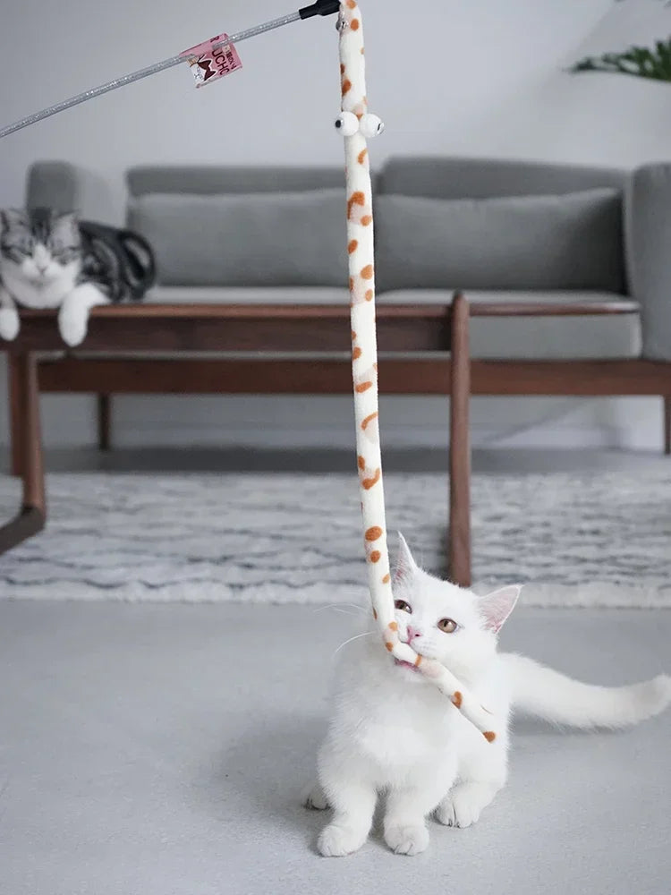 Cat Feather Teaser Wand Interactive Toy for Cats Accessory - Arthur's Wellness Emporium