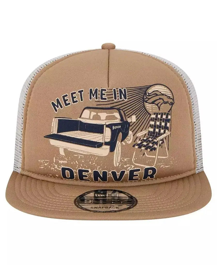 New Era Mens Tan Denver Broncos 9FIFTY Snapback Hat - Arthur's Wellness Emporium