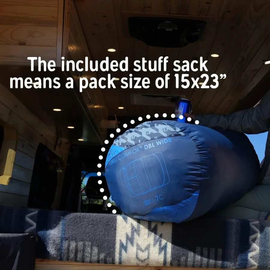 Comfort 20 Degree Polyester Sleeping Bag for Camping - Arthur's Wellness Emporium