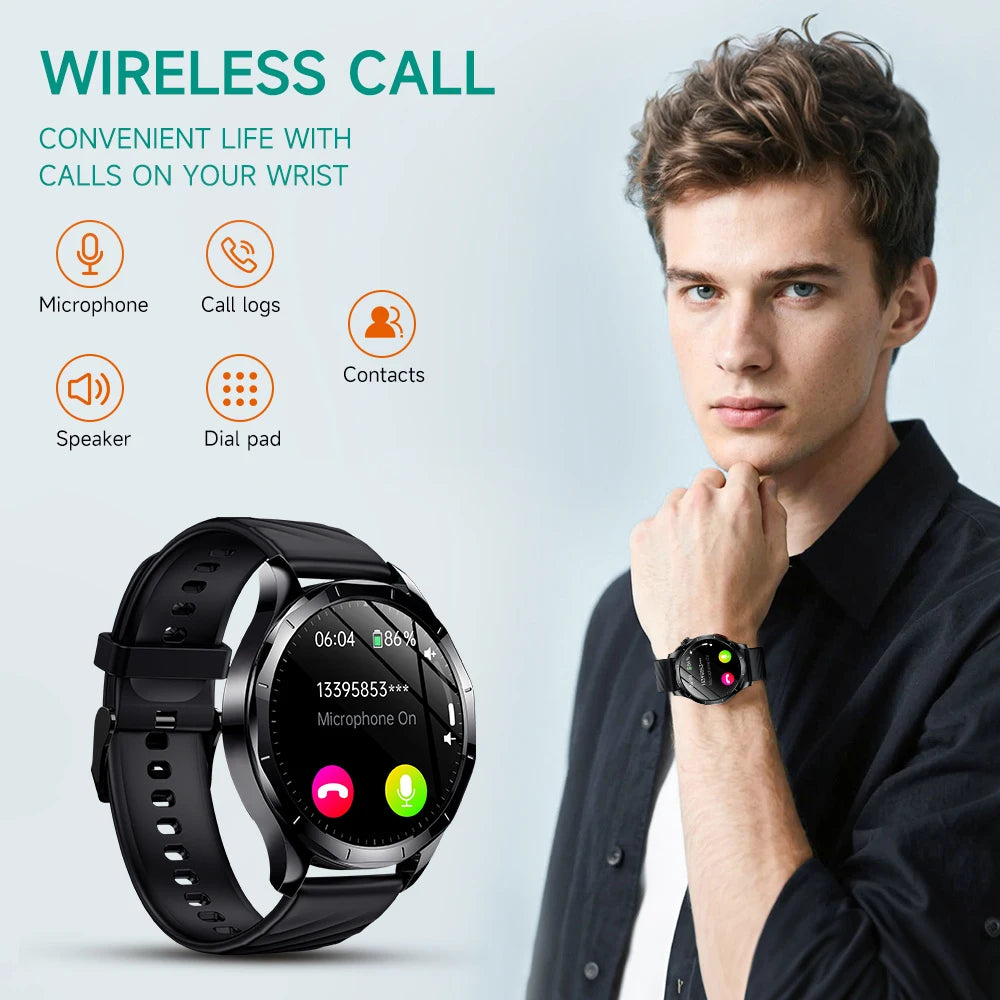 Marsyu Health Smartwatch ECG PPG Blood Oxygen BP Call - Arthur's Wellness Emporium