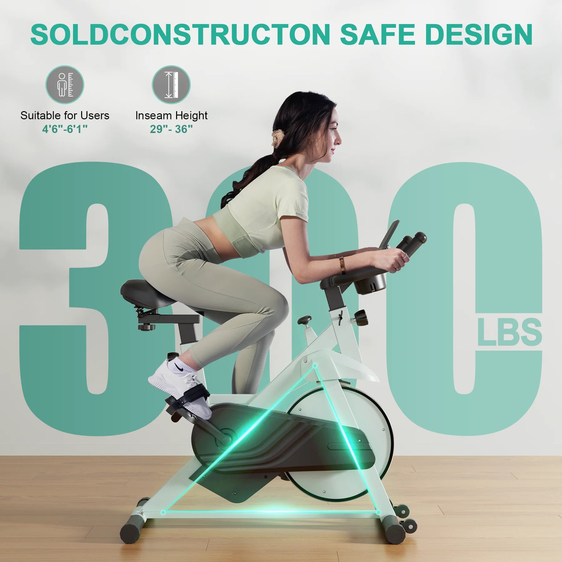 Superun Exercise Bike 32 Level Magnetic Resistance Home Workout - Arthur's Wellness Emporium