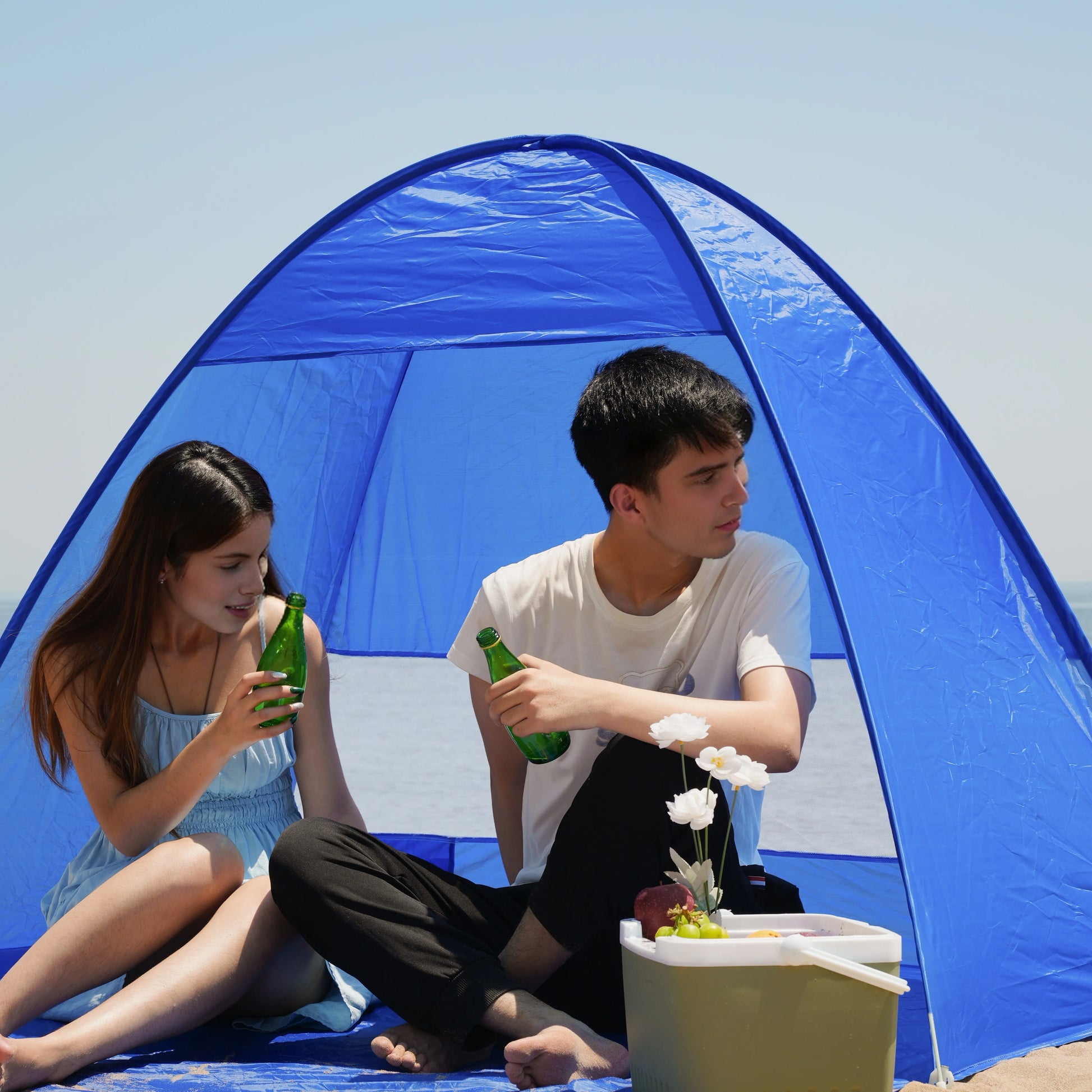 Pakicetus Pop Up Beach Tent With Handbag Compact Folding Outdoor Shelter - Arthur's Wellness Emporium